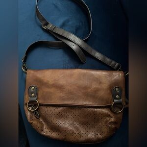 Altered state Brown Leather Crossbody Bag